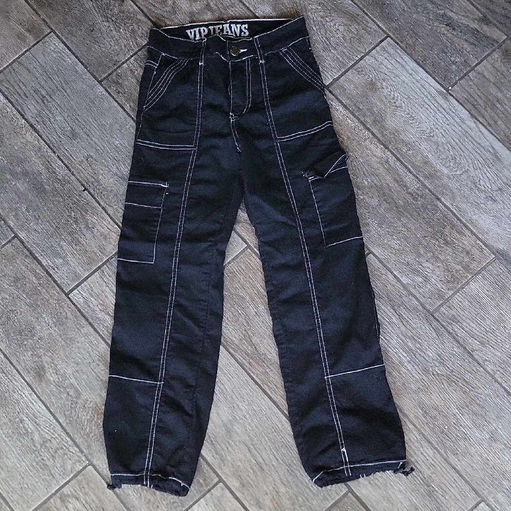 VIP Jeans Women's Black Cargo Pants
